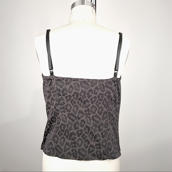 Green Leopard Print Bustier Size L - Picture 4 of 6